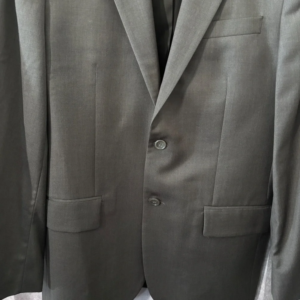 Banana Republic Grey Egyptian Wool Professional Classic Blazer Mens 40R